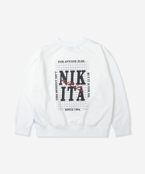 トレーナー スウェット 「NIKITA/ニキータ」レディースロゴクルースウェット　トレーナー　オーバーサイズシルエット　N DOUBLE LOGO C NIKITA トレーナー スウェット 「NIKITA/ニキータ」レディース
