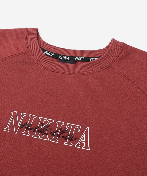 トレーナー スウェット 「NIKITA/ニキータ」レディースロゴクルースウェット　トレーナー　オーバーサイズシルエット　N DOUBLE LOGO C NIKITA トレーナー スウェット 「NIKITA/ニキータ」レディース