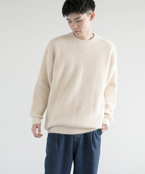 aimoha（アイモハ） セーター ニット aimoha men Shaggy Jacquard Knit
