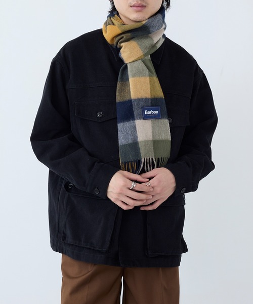 Barbour Lambswool Scarf グレー系 Barbour® Tartan Pure Lambswool Scarf | Orvis