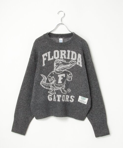 ニット セーター DISCUS×FLORIDA ダブルジャガードニット レディース DISCUS ATHLETIC ニット セーター DISCUS×FLORIDA ダブル
