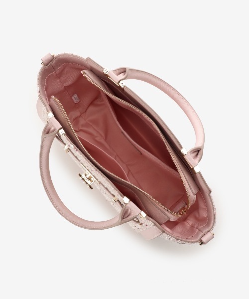 Samantha Vega（サマンサベガ） ハンドバッグ ツイードベルトビジュー