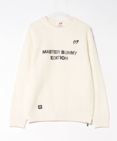MASTER BUNNY EDITION セーター ニット 畔柄裏付き クルーネックニット 