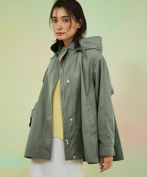 【VERY3月号掲載/撥水加工/洗える】23区L メモリータフタ コート 23区 コート アウター 「VERY3月号掲載/撥水加工/洗える