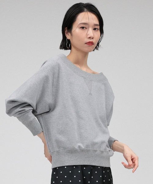 【BABYRONE 】スウェット BABYLONE トレーナー スウェット ボートネック裏毛プルオーバー