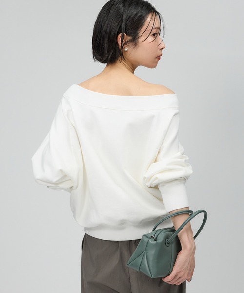 【BABYRONE 】スウェット BABYLONE トレーナー スウェット ボートネック裏毛プルオーバー