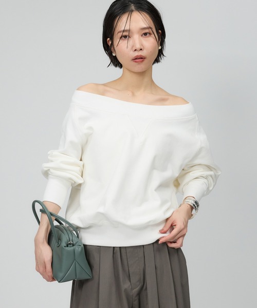 【BABYRONE 】スウェット BABYLONE トレーナー スウェット ボートネック裏毛プルオーバー