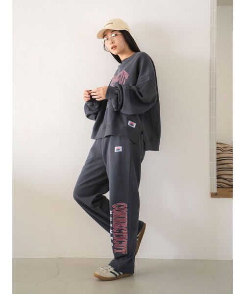 スウェットパンツ ジャージ NUTMEG別注 ロゴデザインスウェット
