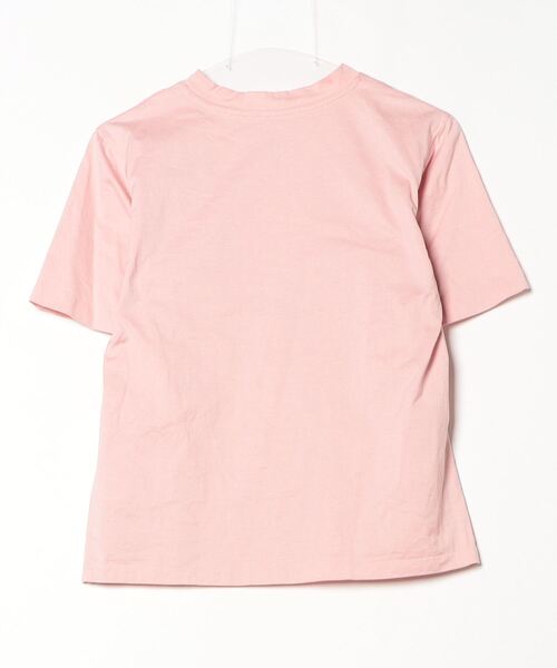 [SEVEN TEN] вышивка короткий рукав футболка S Pink Lady -s