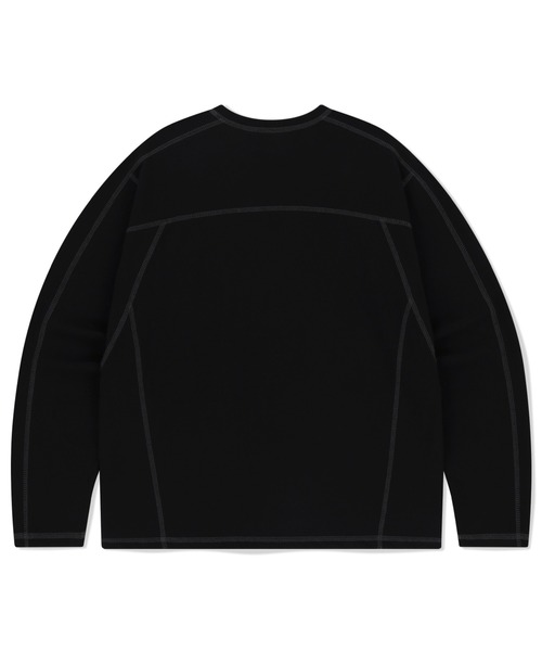 tシャツ 「mahagrid/マハグリッド」 ECLIPSE LOGO STITCH LS TEE/イクリプスロゴステッチロンTEE レディース メン MAHAGRID tシャツ 「mahagrid/マハグリッド」 ECLIPSE LOGO