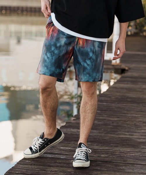 CAMBIO（カンビオ） パンツ mp13257-Coating Like Graphic short Pants