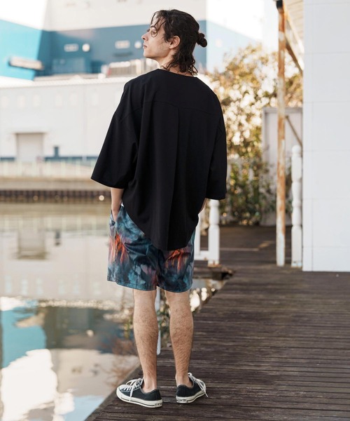 CAMBIO（カンビオ） パンツ mp13257-Coating Like Graphic short Pants