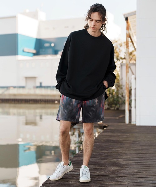 CAMBIO(カンビオ) パンツ mp13257-Coating Like Graphic short Pants CAMBIO(カンビオ) パンツ mp13257-Coating Like Graphic short Pants