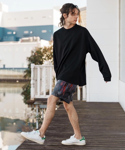 CAMBIO（カンビオ） パンツ mp13257-Coating Like Graphic short Pants