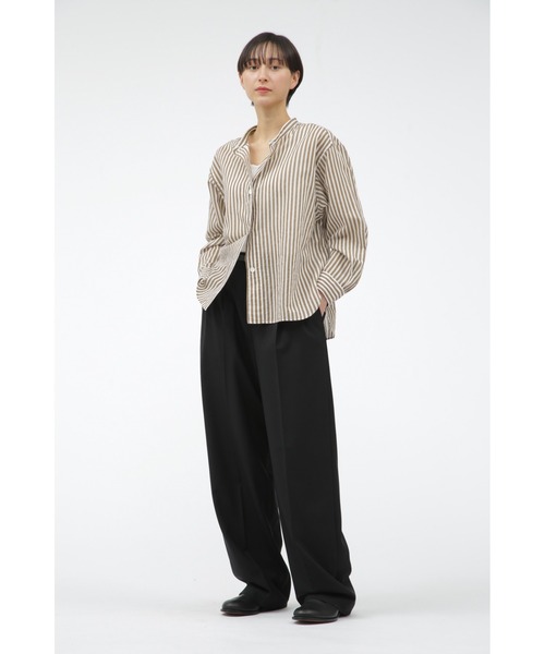 Margaret Howell リネンヘリンボーン　スラックス　ダークネイビー MH240921-0-thumb-320x320-85863.jpg