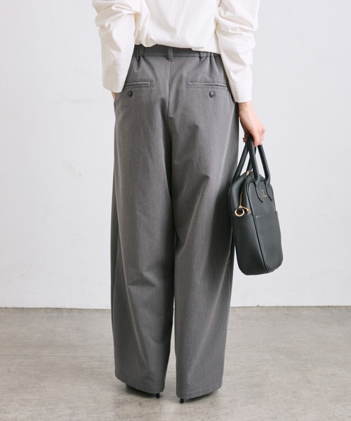 完売品✴︎ Pual ce cin ベルト付きタックパンツ ベルト付きタックパンツ（その他パンツ）｜PUAL CE CIN