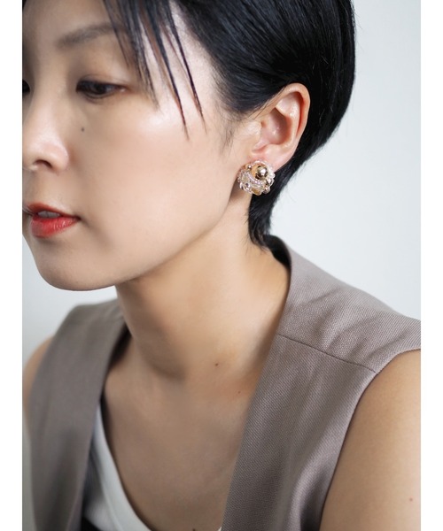 【安心発送】 TONE ピアス 「kanade」メタル×クリアピアス(MA) レディース アクセサリー