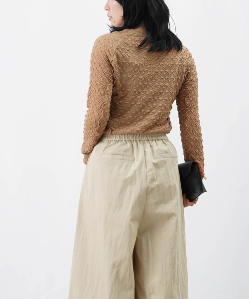 tシャツ LC/LLL シャーリングクルーネックカットソー レディース LADY LUCK LUCA tシャツ LC/LLL シャーリングクルーネック