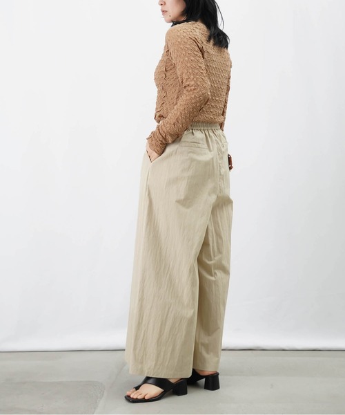 tシャツ LC/LLL シャーリングクルーネックカットソー レディース LADY LUCK LUCA tシャツ LC/LLL シャーリングクルーネック