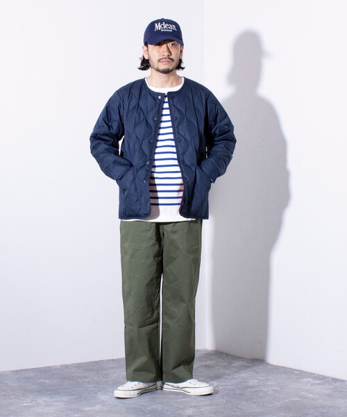 TAION / ダウンジャケット/L/ナイロン/NVY TAION（タイオン） ダウンジャケット L ブラック メンズ : ZOZOTOWN