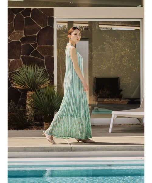 LAGUNAMOON（ラグナムーン） ワンピース MIXストライプチョーカー