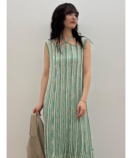 ラグナムーン　ミックス ニットワンピース Sサイズ ラグナムーン ミックス ニットワンピース Sサイズ