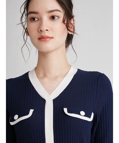 CELFORD 「CELFORD」 ニットワンピース 38 ネイビー レディース