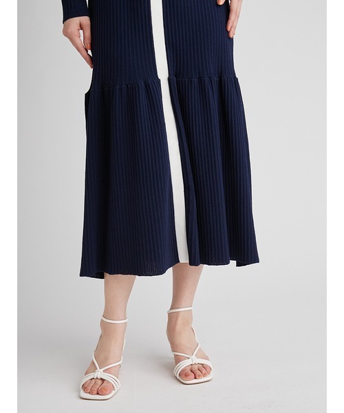 CELFORD 「CELFORD」 ニットワンピース 38 ネイビー レディース