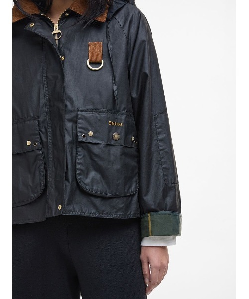 Barbour（バブアー） ブルゾン アウター Erma ワックスコットン フード