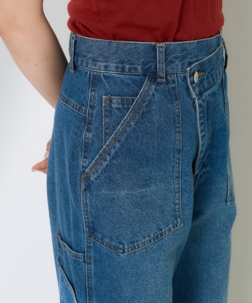 FREAK'S STORE ジーンズ デニム デニムパンツ クロスディテール
