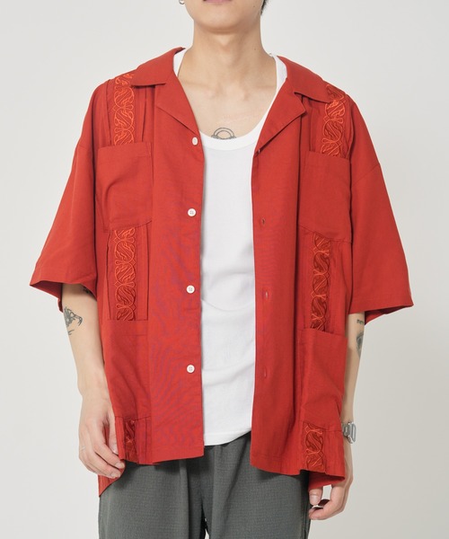 8ON8 キューバシャツ ROUGH TRADE シャツ 麻レーヨン キューバシャツ(M1) メンズ