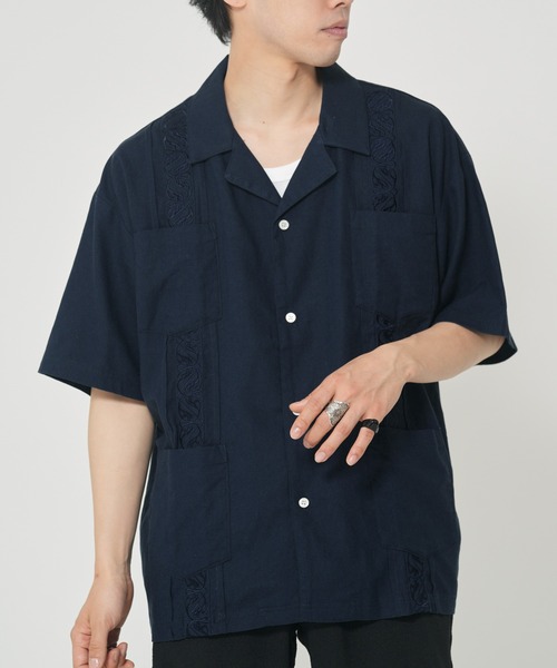 8ON8 キューバシャツ ROUGH TRADE シャツ 麻レーヨン キューバシャツ(M1) メンズ