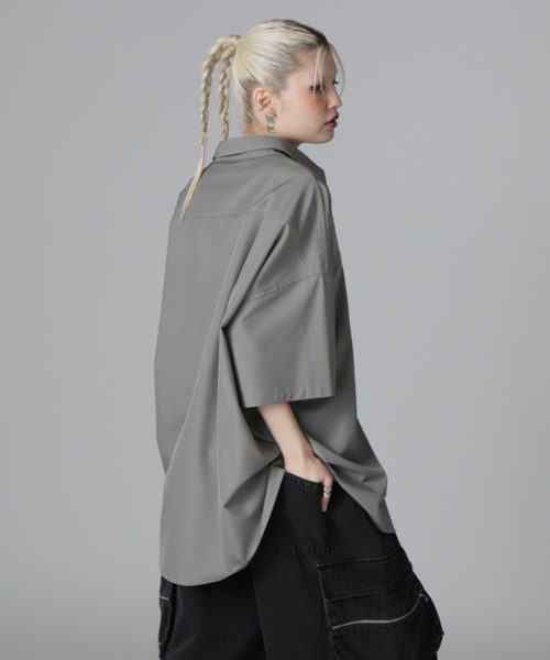 ブラウス シャツ 「WEB＆限定」WHITELAND/ホワイトランド/LIGHT P-TECK S/S SHIRTS レディース メンズ WHITELAND ブラウス シャツ 「WEB＆DEPOT限定」WHITELAND