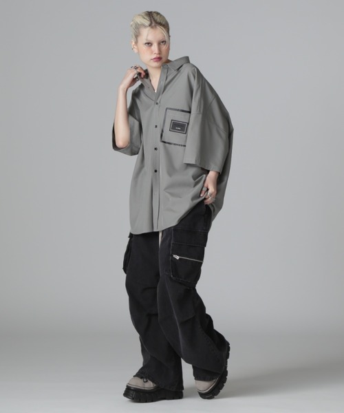 ブラウス シャツ 「WEB＆限定」WHITELAND/ホワイトランド/LIGHT P-TECK S/S SHIRTS レディース メンズ WHITELAND ブラウス シャツ 「WEB＆DEPOT限定」WHITELAND