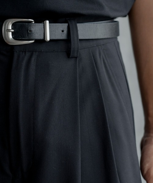 【完売品】SINSS ワイドテーパード 2タックスラックス Wide tapered two tuck slacks / ワイドテーパード 2タック