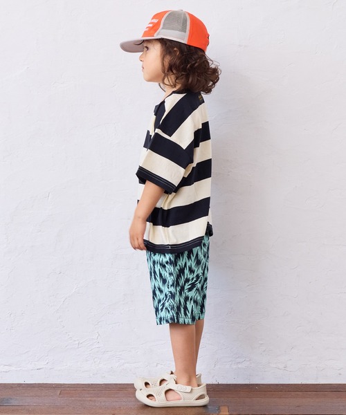 Tシャツ　80せんち MARKEY'S tシャツ ワイドボーダーTシャツ キッズ 子供服 男の子