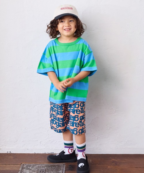 MARKEY'S tシャツ ワイドボーダーTシャツ キッズ 子供服 男の子