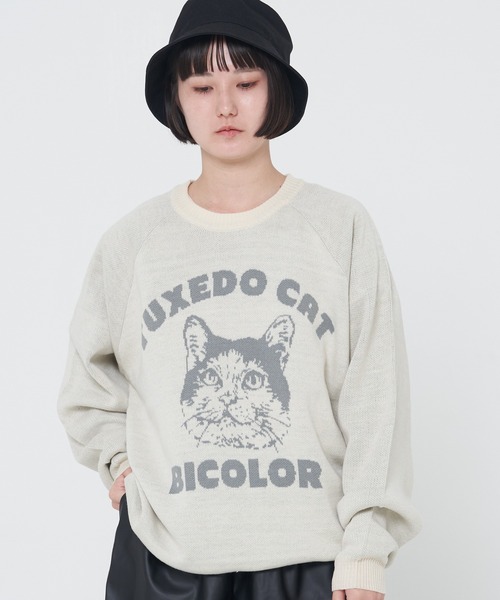 「CORISCO」 長袖ニット MEDIUM グレー レディース_画像5