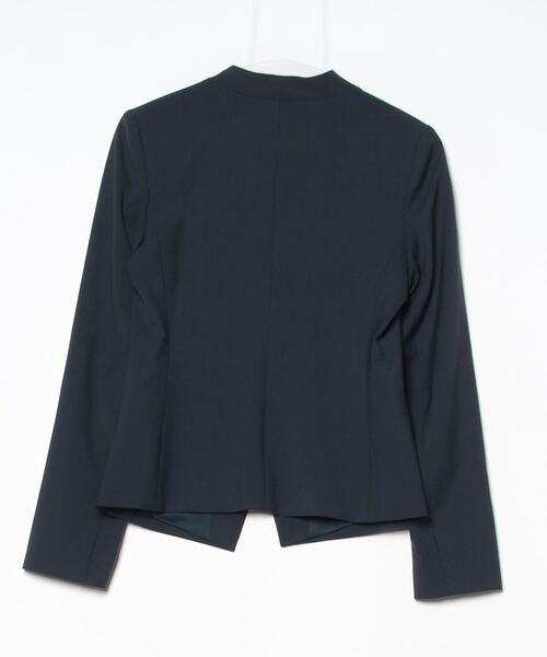 Theory ノーカラージャケット 2 ネイビー系 theory（セオリー） 」 ノーカラージャケット 2 ネイビー レディース