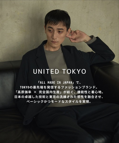 UNITED TOKYO 「UNITED TOKYO」 スラックス 3 ブラック メンズ