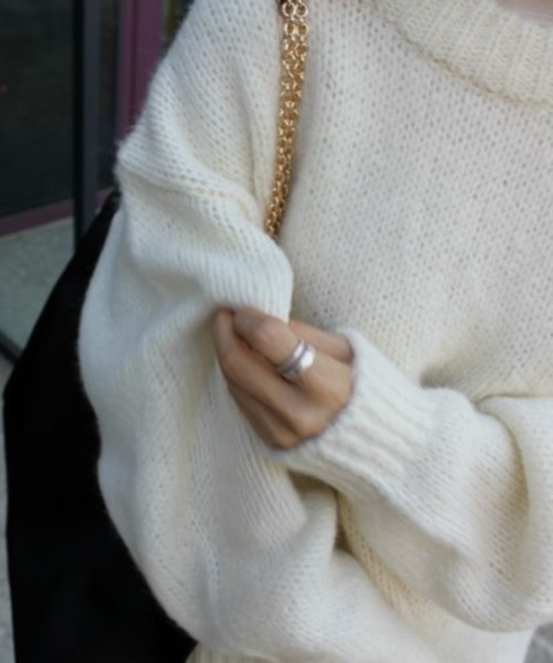 「HALEY PESCA」 長袖ニット FREE レッド レディース_画像2