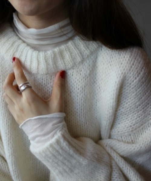 「HALEY PESCA」 長袖ニット FREE レッド レディース_画像3