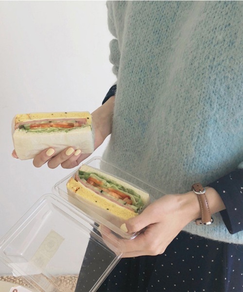 「HALEY PESCA」 長袖ニット FREE レッド レディース_画像8