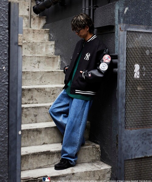 MLB スタジャン MEDIUM ブルー メンズ : ZOZOTOWN Yahoo!店 - 通販