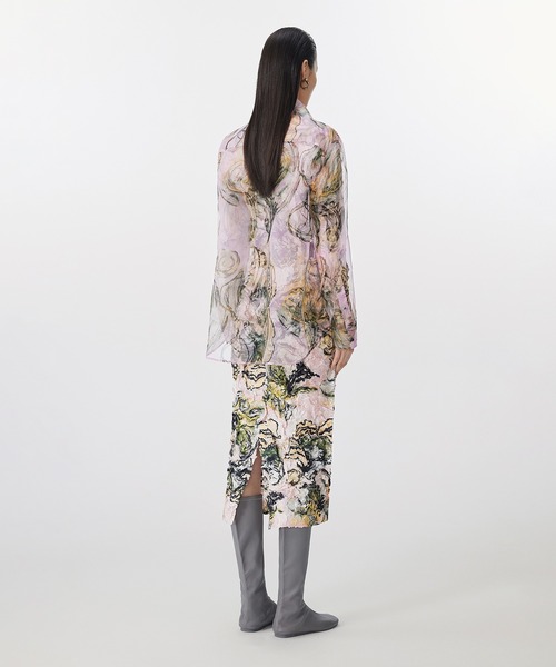 ブラウス シャツ Sheer Botanical Shirt / シアーボタニカルシャツ レディース メンズ セール】Sheer Botanical Shirt / シアーボタニカルシャツ