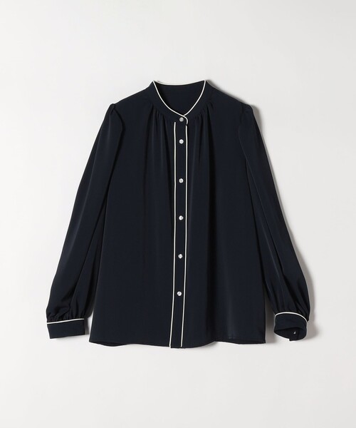 「SHIPS any」 長袖ブラウス ONE SIZE ネイビー レディース SHIPS any 「SHIPS any」 長袖ブラウス ONE SIZE ネイビー