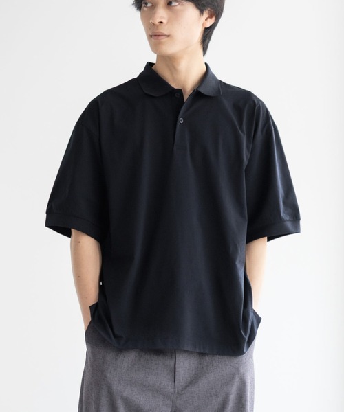 ポロシャツ 「風通しが良く涼しい ドライ機能」NAVY KAZETOSU メッシュポロシャツ メンズ レディース | NAVY（ファッション） | 23