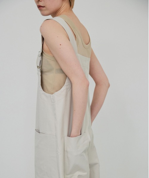 正規 品ファッション - Eaphi linen like fringe salopette