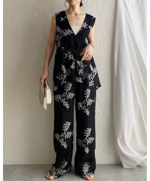 希少　リネン　GLADHAND セットアップ　上下　総柄　麻　日本製　18SS 希少 リネン GLADHAND セットアップ 上下 総柄 麻 日本製 18SS
