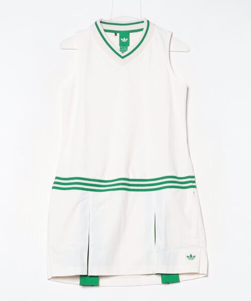 adidas Originals 3ライン ロゴ ノースリーブ ワンピース/関税込 adidas ワンピース オリジナルスゴルフ Vネック ノースリーブ
